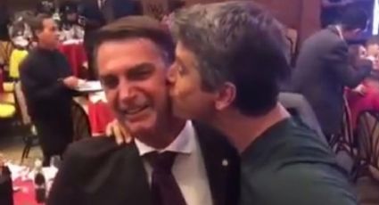 A Bial, Marcio Garcia diz que beijo em Bolsonaro foi "brincadeira por causa da homofobia"