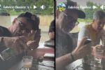 VÍDEO: Queiroz recebe mãe de Adriano da Nóbrega em festa de aniversário
