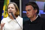 "Bolsonaro ataca a PF porque morre de medo de ser preso": Gleisi comenta áudios de Cid