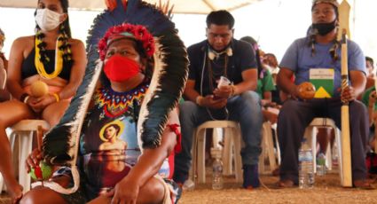 Txahá Xohã, liderança Pataxó, fala aos não indígenas na II Marcha das Mulheres Indígenas