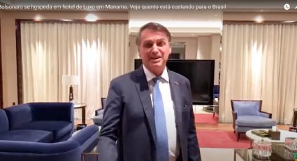 Não existe almoço grátis: Bolsonaro exibe vídeo em quarto com diária de R$ 46 mil no Bahrein