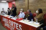 Presidente da Bolívia, Luis Arce, em visita à CUT: “é possível derrotar a direita golpista”