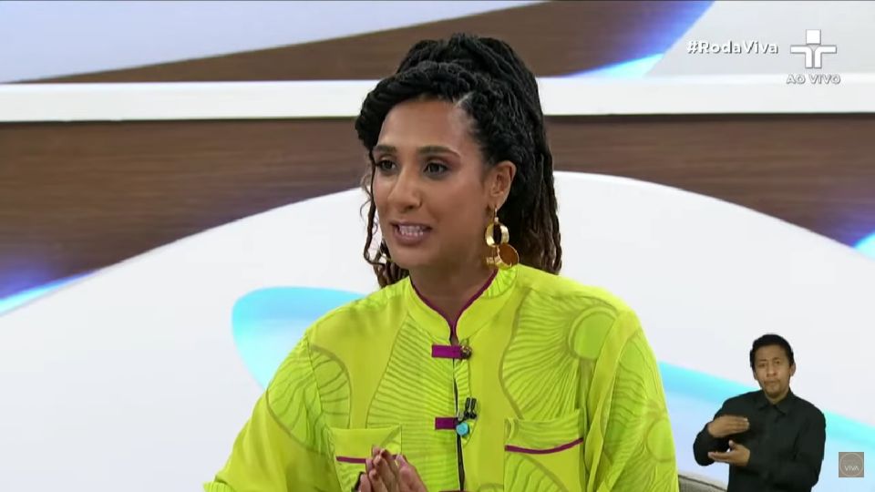Anielle Franco, diretora executiva do Instituto Marielle Franco e irmã da ex-vereadora assassinada em 2018. Reprodução/TV Cultura