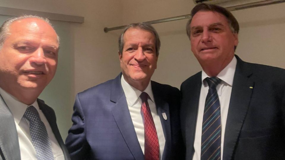 Ricardo Barros, Valdemar Costa Neto e Jair Bolsonaro (Foto: Reprodução/ Twitter Ricardo Barros)