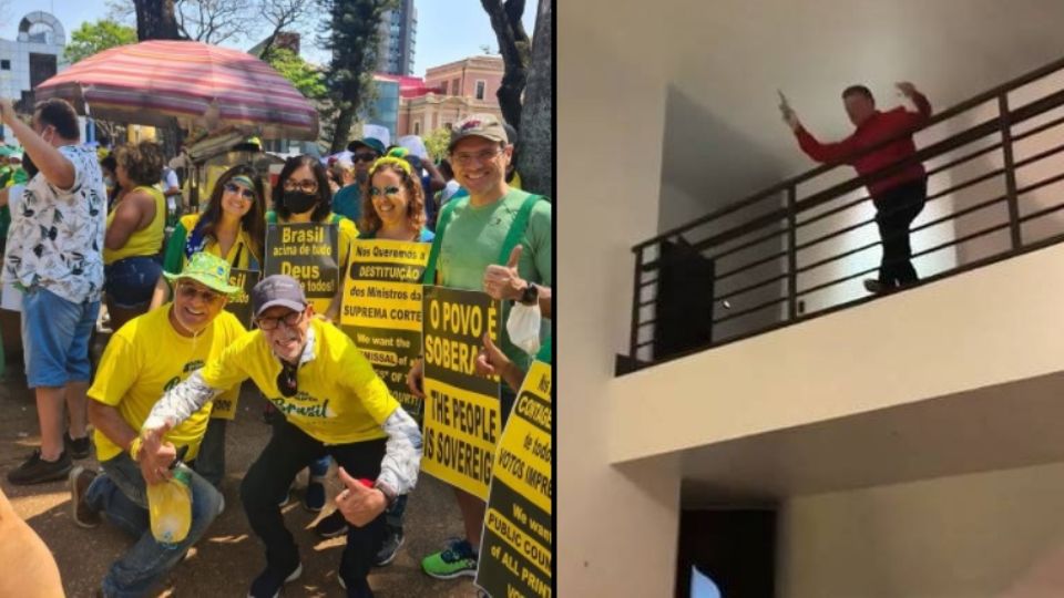 Pastor Jabes Alencar participou de ato a favor de Bolsonaro. (Foto: Reprodução/Redes sociais)