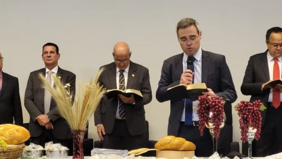 André Mendonça prega em culto no auditório da Câmara - Foto: Ascom/SG