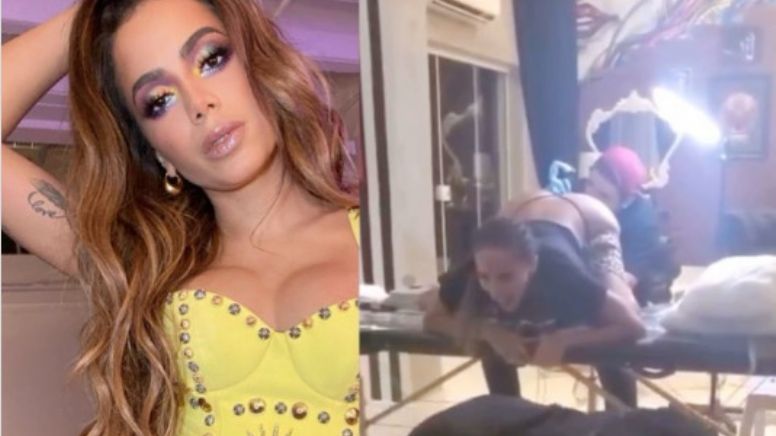 VÍDEO: Anitta choca redes sociais com tatuagem na região anal, mas esclarece que é antiga