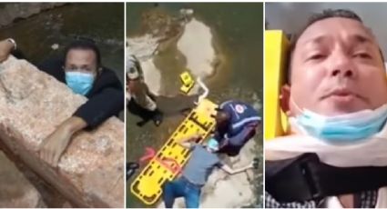 Vídeo: Jornalista cai de ponte ao fazer reportagem ao vivo e passa por cirurgia urgente no Mato Grosso