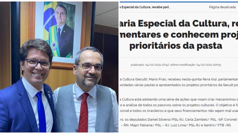 Mário Frias e Abraham Weintraub (Reprodução)