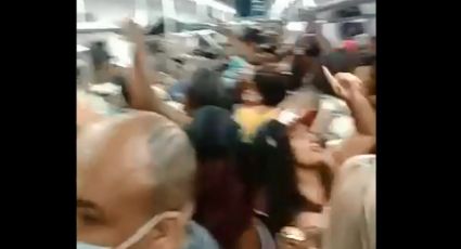 Sem praia, cariocas fazem festa sem máscara em vagão lotado de trem no Rio