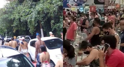 SP: Turistas desrespeitam lockdown, provocam aglomerações em praias e filas em supermercado