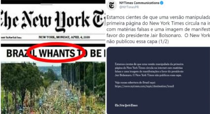 Após repercussão, New York Times divulga nota em português para desmentir fake news bolsonarista