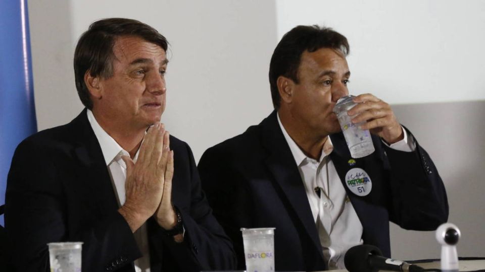 Jair Bolsonaro e Adilson Barroso, presidente do Patriota (Reprodução)