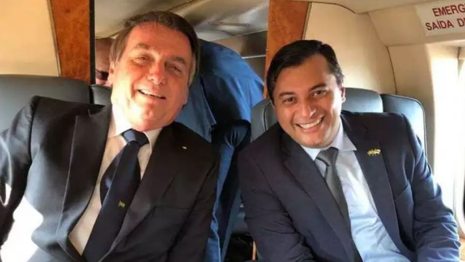 Wilson Lima, governador do Amazonas, e Jair Bolsonaro (Reprodução/Facebook)
