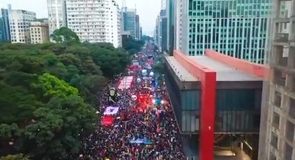 Vídeo de Stuckert, fotógrafo de Lula, mostra imensidão do ato contra Bolsonaro na Paulista