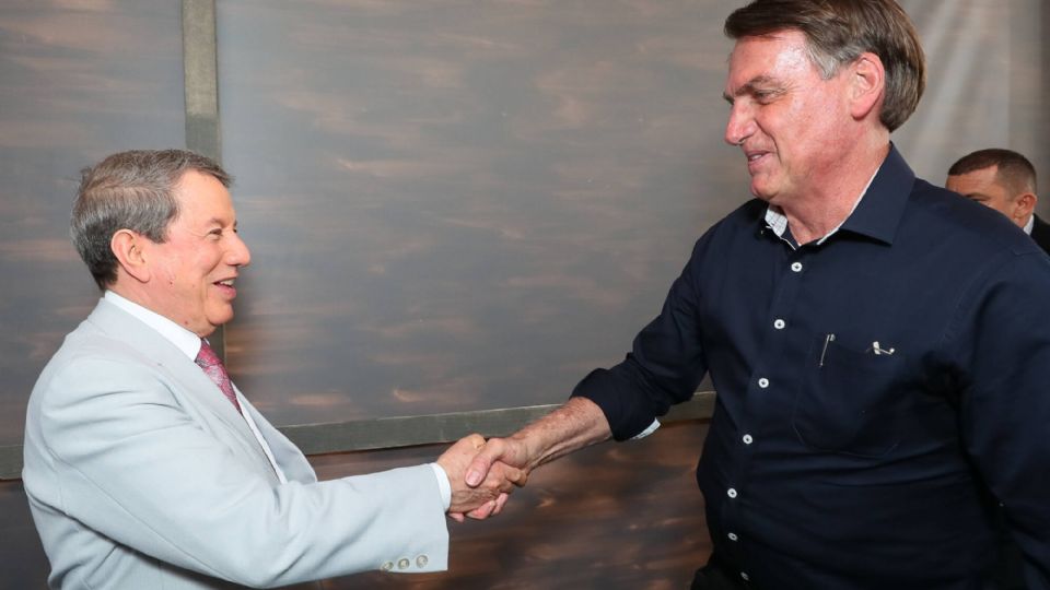 RR Soares com Jair Bolsonaro (Foto: Carolina Antunes/PR)