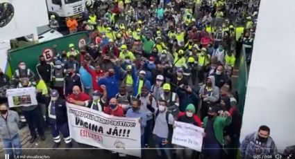 Garis de São Paulo realizam greve de 24 horas por vacinação contra Covid-19; veja vídeo