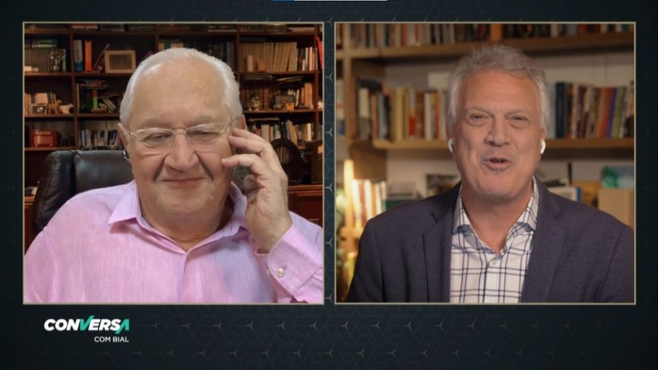 Boris Casoy e Pedro Bial (Reprodução)