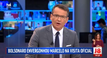 TV portuguesa: "Bolsonaro envergonhou Marcelo na visita oficial"