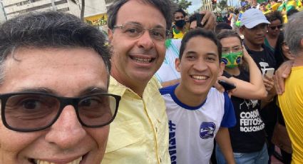 Um dia depois de adular Bolsonaro na Itália, ministro participa de ato sem máscara em Pernambuco