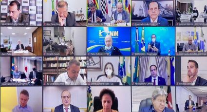 Governadores debatem risco de golpe e querem audiência com Bolsonaro