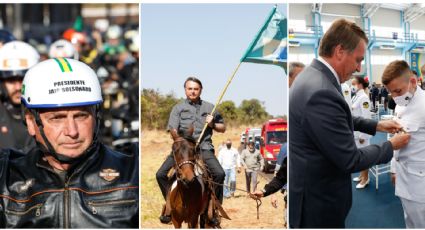 Deixa o homem "trabalhar": agenda de Bolsonaro se resume a passeio de moto e entrega de medalha