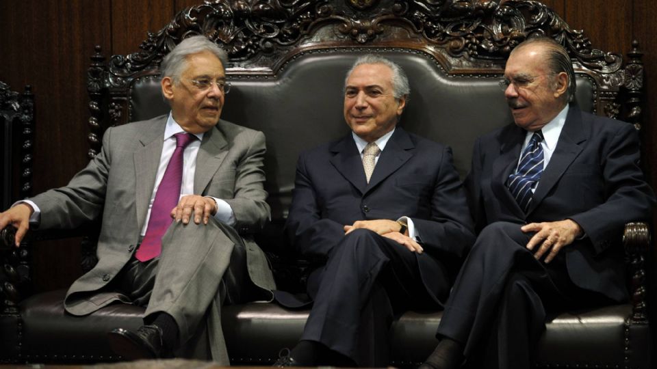 FHC, Michel Temer e José Sarney (Foto: Antônio Cruz/Agência Brasil)