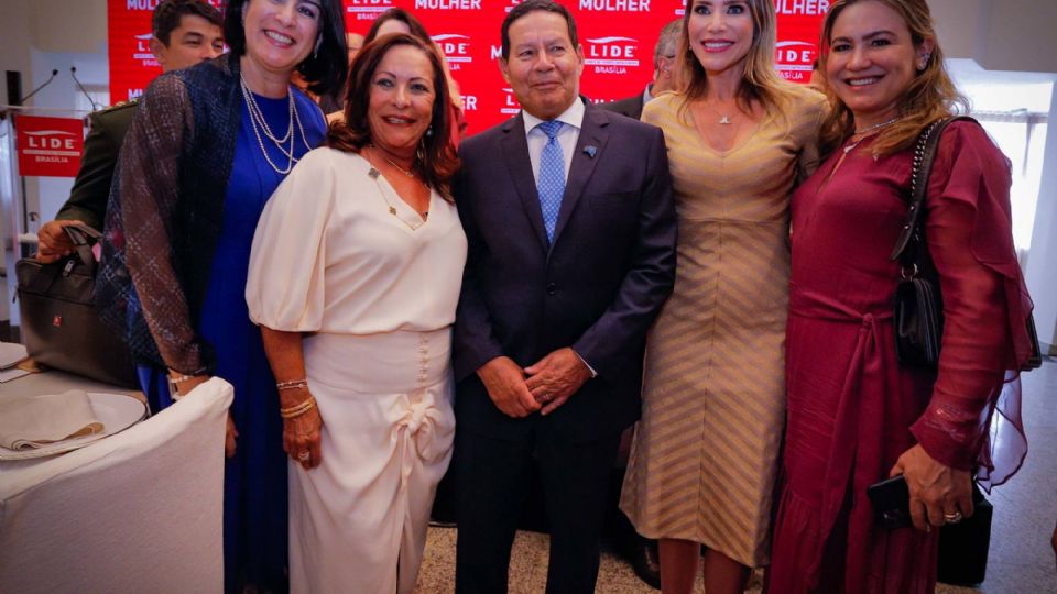 Hamiltom Mourão durante encontro do Lide Mulher no DF (Foto: Romério Cunha/VPR)

