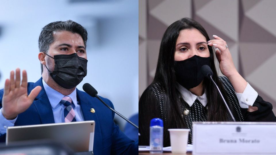 Marcos Rogério e Bruna Morato (Montagem/Agência Senado)