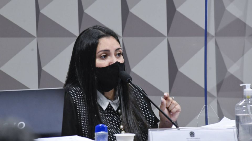 Bruna Morato na CPI | Foto: Roque de Sá/Agência Senado