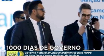 "3ª via": Zema tira máscara a pedido de bolsonaristas em evento com o presidente