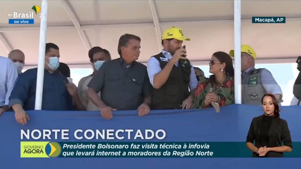 Bolsonaro Vaiado no Amapá. Foto: Reprodução TV Brasil