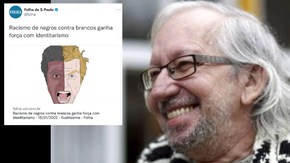 Antonio Risério e seu artigo na Folha. (Foto: Reprodução Youtube e Redes Sociais)
