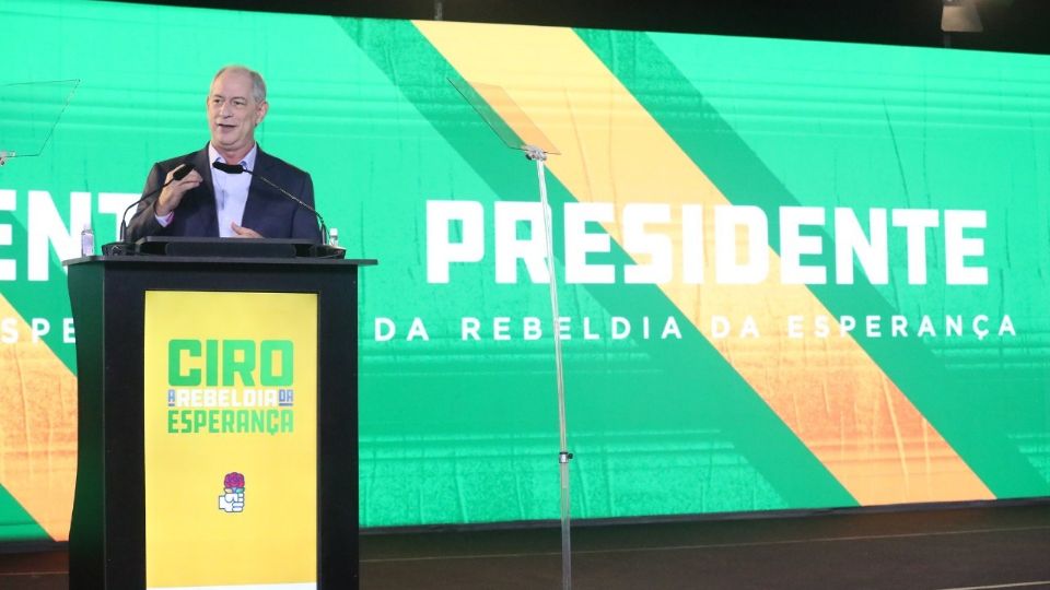 Ciro Gomes no lançamento de sua candidatura | Foto: Divulgação/PDT