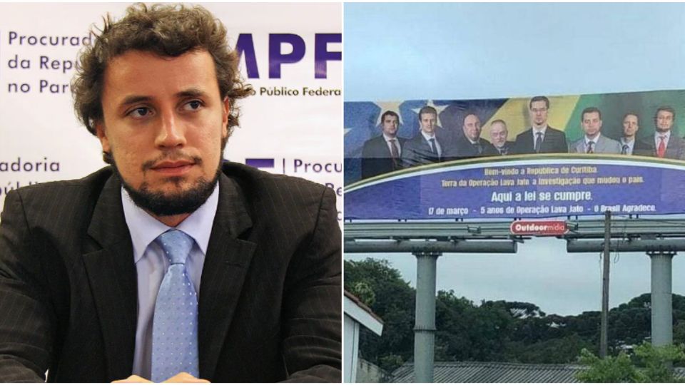 Diogo Castor (Foto: MPF) teve demissão confirmada pelo CNMP por instalar outdoor elogioso à Lava Jato (Reprodução)