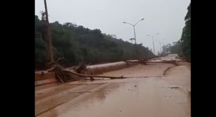 Minas Gerais: dique de barragem transborda e rodovia é interditada em BH