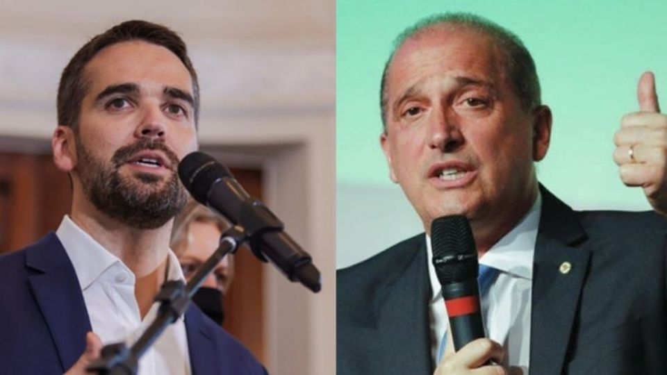 Eduardo Leite e Onyx Lorenzoni. Fotos: Felipe Dalla Valle/ Palácio Piratini e Fernando Frazão/Agência Brasil