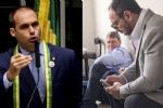 Brabo! Eduardo Bolsonaro diz que Tarcísio “trocou tiros” no “atentado” de SP