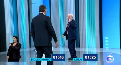 Debate na Globo: Lula se afasta de investida de Bolsonaro; "Não quero ficar perto de você" - VÍDEO