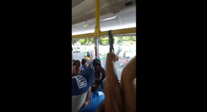 VÍDEO - Passageiros de ônibus lotado ironizam manifestações golpistas: “Aceita neném, que dói menos”