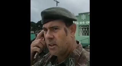 VÍDEO: Subtenente do Exército diz a golpistas que enviou pedido de intervenção militar à Brasília