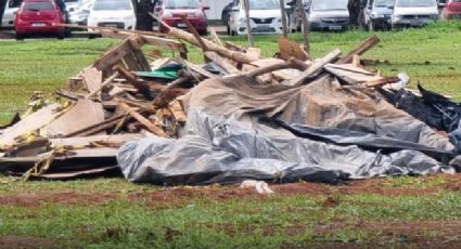 Bolsonaristas golpistas abandonam acampamento e deixam lixo para trás; veja fotos