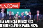 2026: Haddad, Rui Costa, Dino e Alckmin no mesmo palco no anúncio dos primeiros ministros