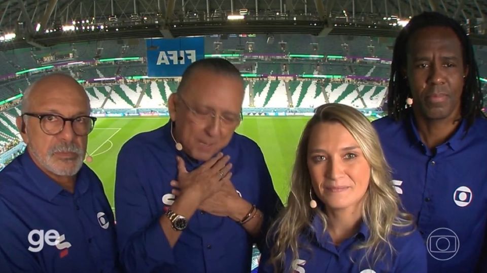 Narrador Galvão Bueno se despede de transmissões de copas do mundo pela Globo, após 42 anos