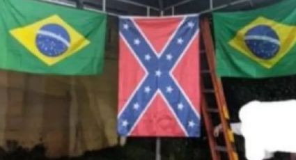 Bandeira símbolo da supremacia racial nos EUA é hasteada em evento em Petrópolis