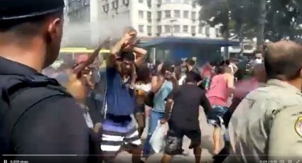 Vídeo: Criança é atingida por spray de pimenta em protesto por morte de ambulante em Niterói