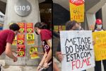 MTST protesta em empresa que comprou refinaria da Petrobras: "Privatizou o preço aumentou"