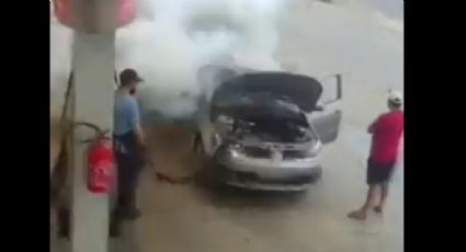 VÍDEO: Cilindro de gás explode enquanto carro é abastecido