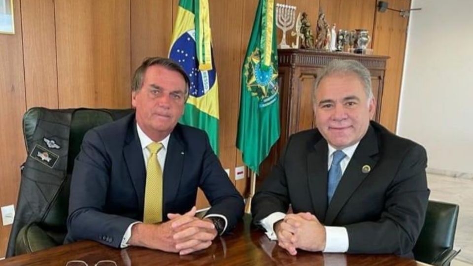 Jair Bolsonaro e Marcelo Queiroga