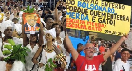 VÍDEO: Lula recebe homenagens e Bolsonaro volta a ser xingado no Sambódromo da Sapucaí no Rio